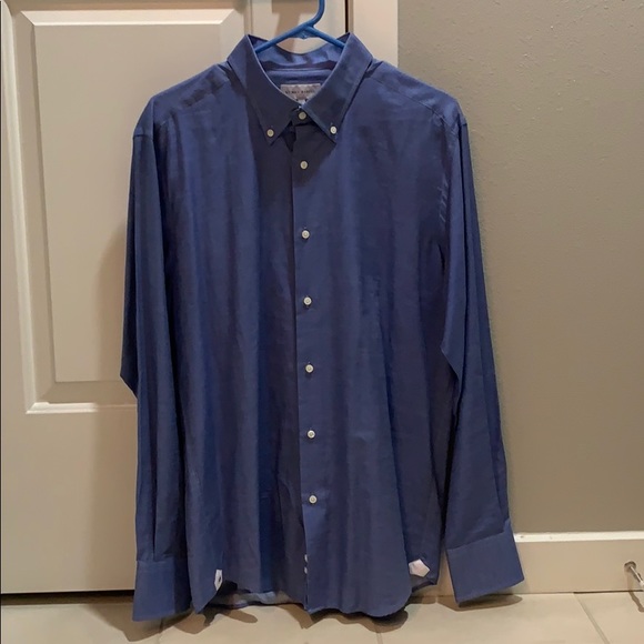Neiman Marcus Blue Dress Shirt (Large) - Picture 1 of 6